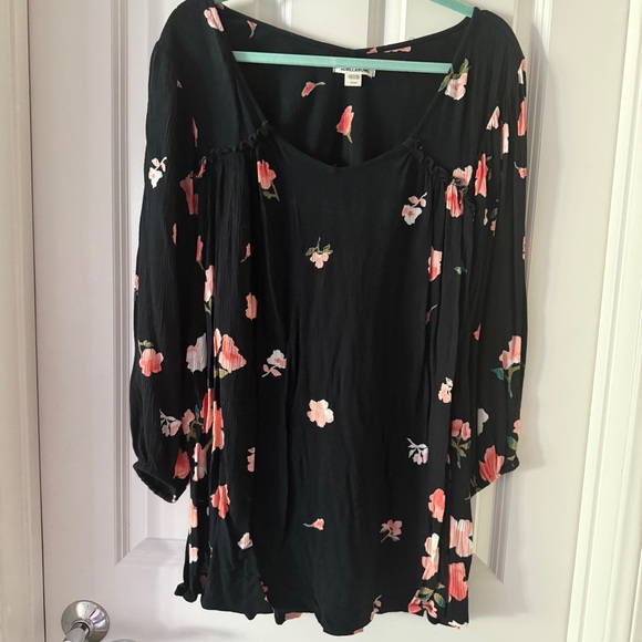 Billabong Black Floral Mini Dress - Picture 5 of 12